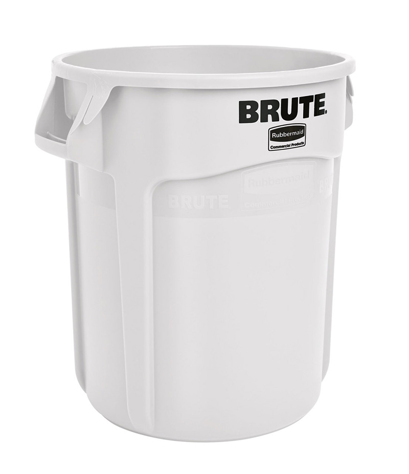 Ronde Brute container 37,9 liter, Rubbermaid - wit