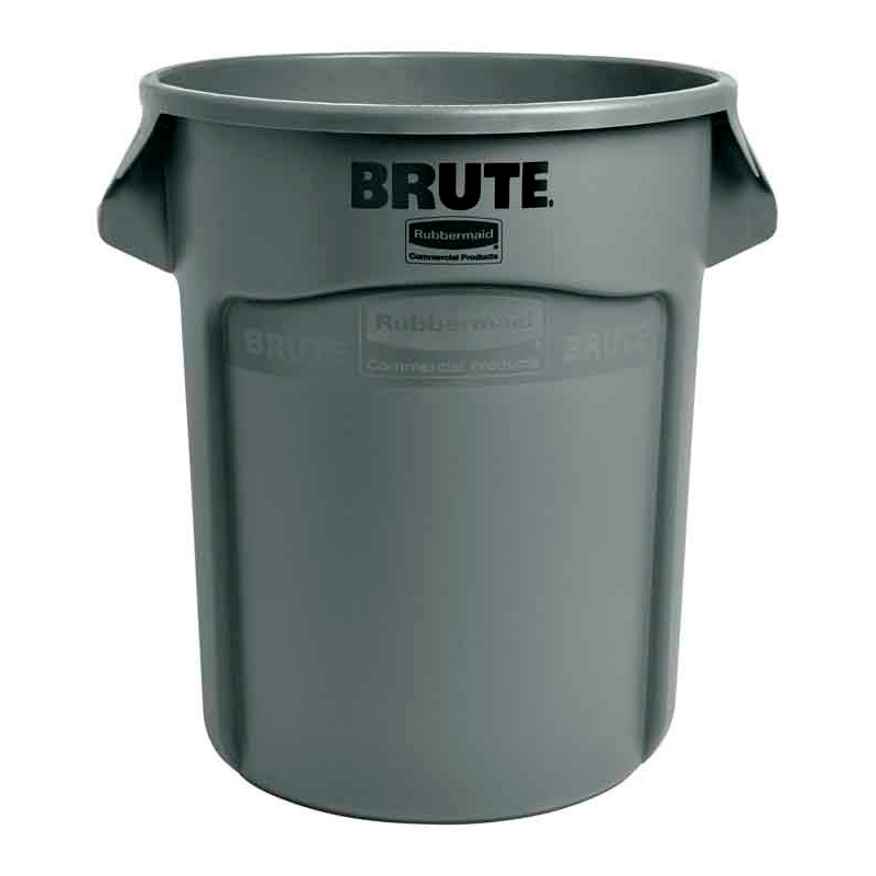 Ronde Brute container 75,7 liter, Rubbermaid - grijs