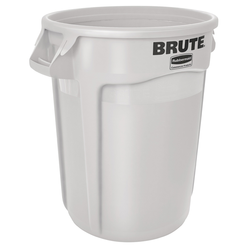 Ronde Brute container 121,1 liter, Rubbermaid - wit