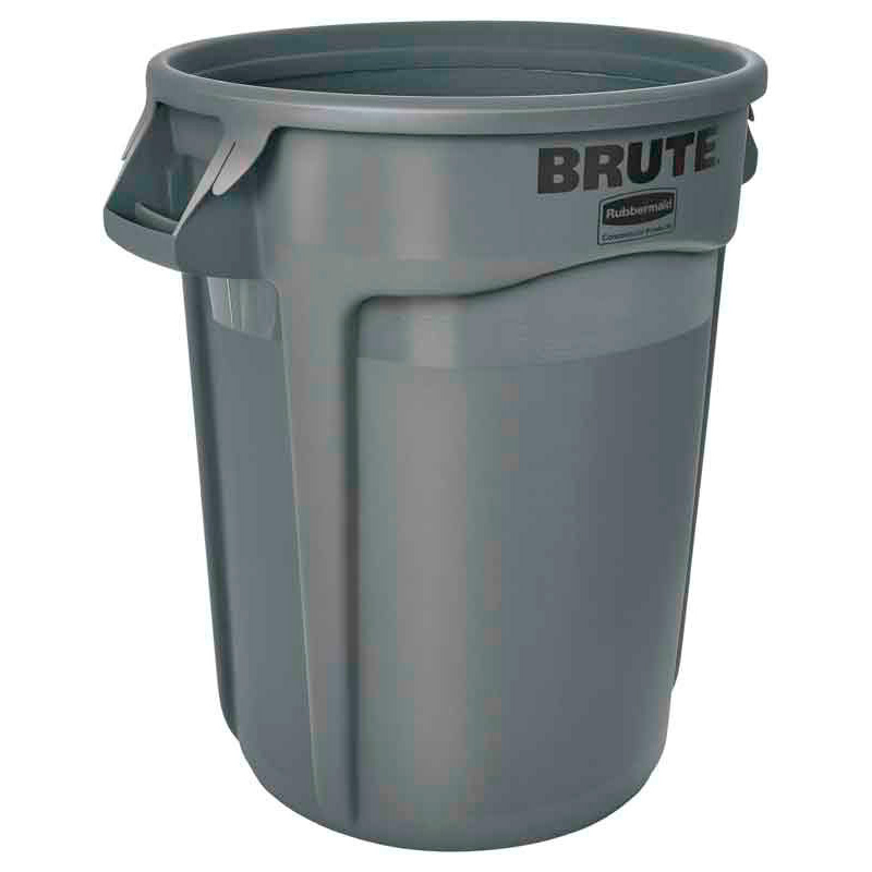 Ronde Brute container 121,1 liter, Rubbermaid - grijs