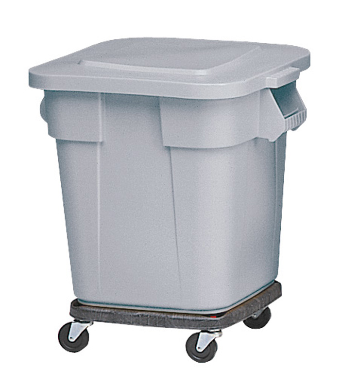 Vierkante Brute container 106 liter, Rubbermaid - grijs