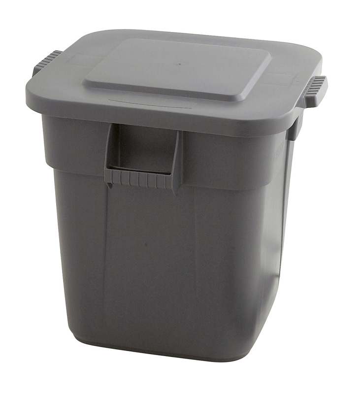 Vierkante Brute container 151,4 liter, Rubbermaid - grijs