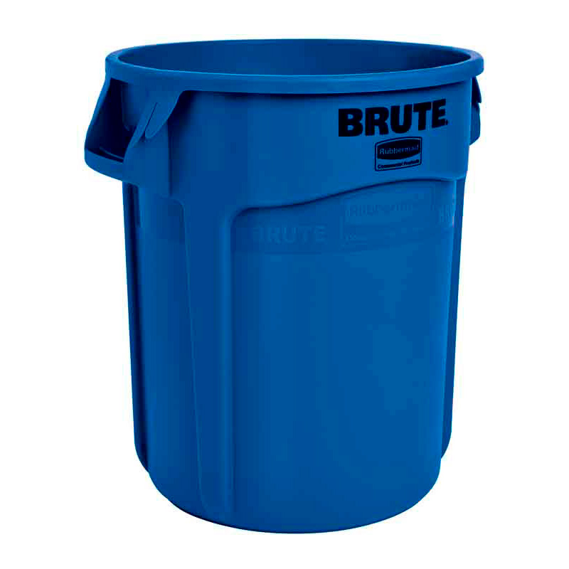 Ronde Brute container 75,7 liter, Rubbermaid - blauw