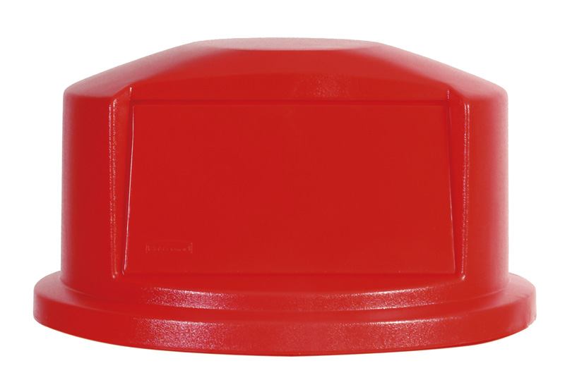 Dome deksel, Rubbermaid - rood