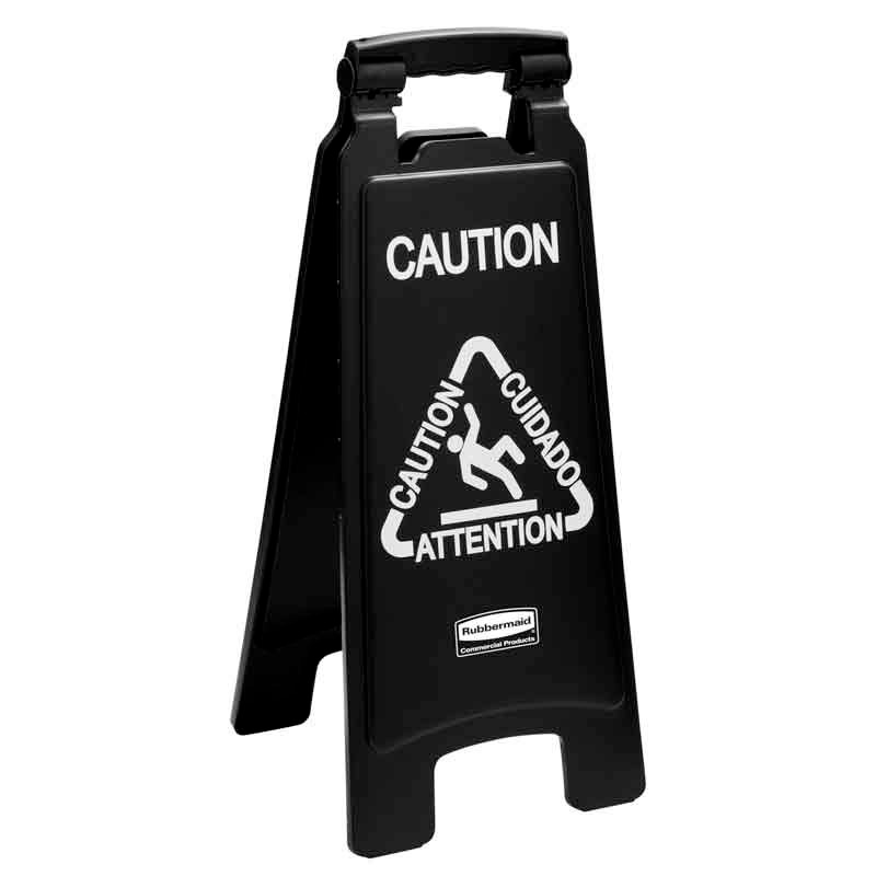 Tweezijdig waarschuwingsbord - symbool Caution, Rubbermaid