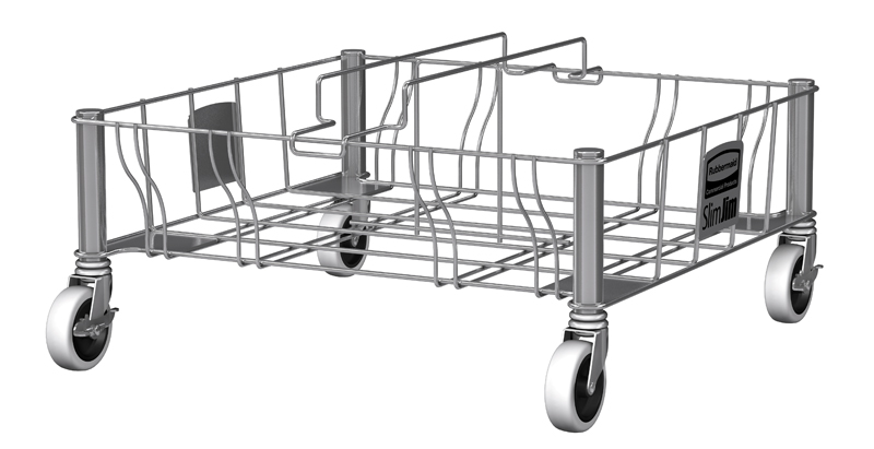 Slim Jim dubbele RVS dolly, Rubbermaid