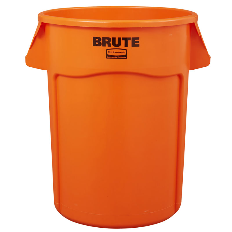 Ronde Brute Utility container 166,5 liter, Rubbermaid - oranje