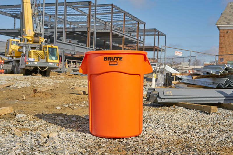 Ronde Brute Utility container 166,5 liter, Rubbermaid - oranje