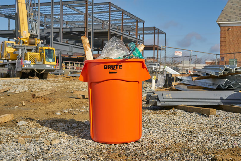 Ronde Brute Utility container 166,5 liter, Rubbermaid - oranje