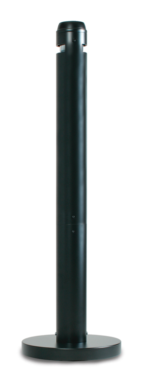 Smokers' Pole, Rubbermaid - zwart