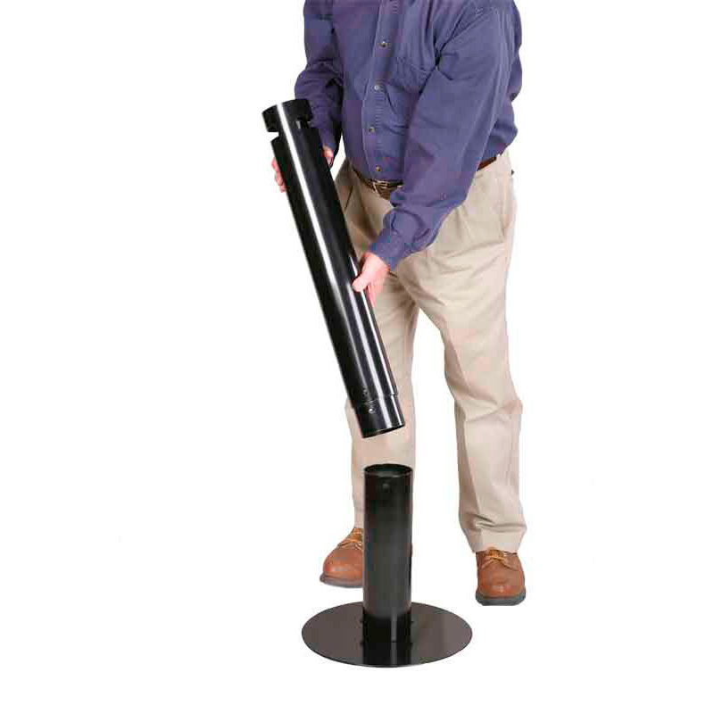 Smokers' Pole, Rubbermaid - zwart