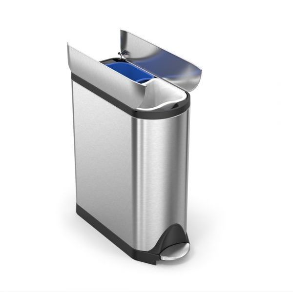 Pedaalemmer Butterfly Recycler 2 x 20 liter, Simplehuman