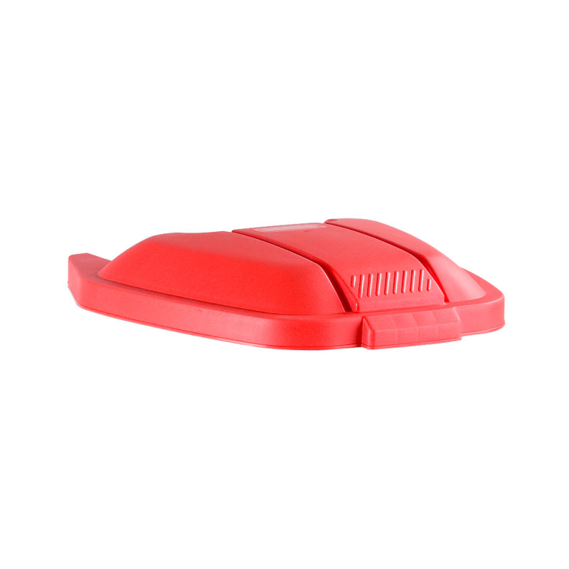 Deksel mobiele container - rood