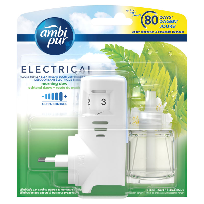 Ochtend Dauw Elektrische Luchtverfrisser Startset 20 ml, AMBI PUR