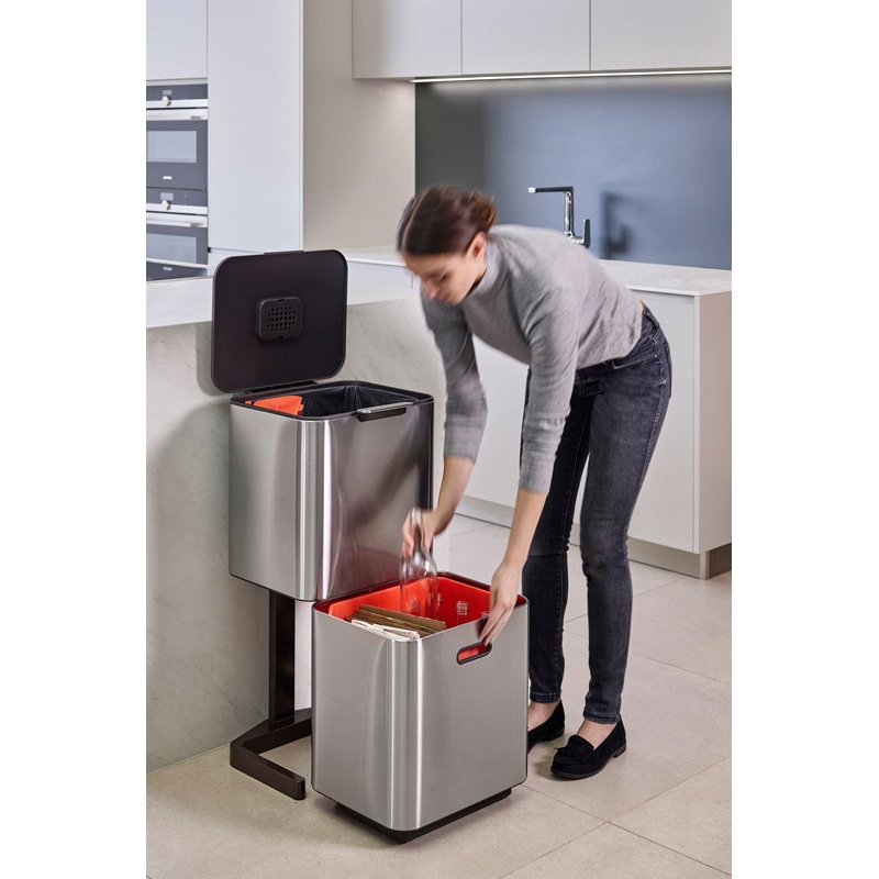 Intelligent Waste Totem Max 60 liter, Joseph Joseph - mat rvs