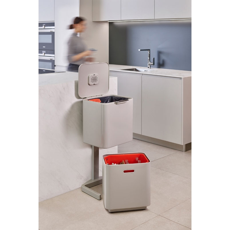 Intelligent Waste Totem Max 60 liter, Joseph Joseph - stone