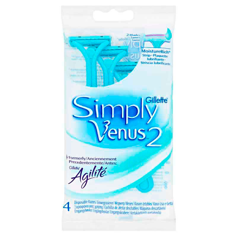 Simply Venus2 Wegwerpscheermesjes 4 Stuks, VENUS