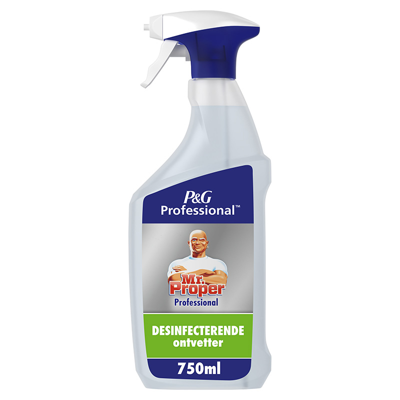 Desinfecterende ontvetter Spray 6x750ml, MR PROPER PROFESSIONAL