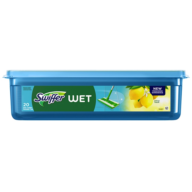 Sweeper Stof-Wis Systeem navuldoekjes nat Citrus 6x20st, SWIFFER