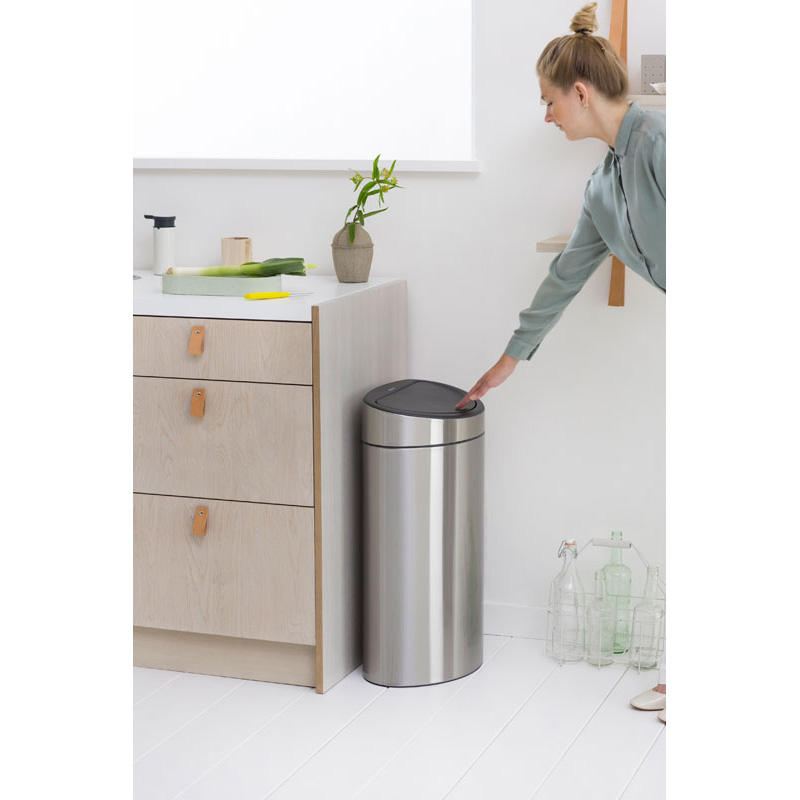 Touch Bin New 40 liter, Brabantia - mat RVS FPP