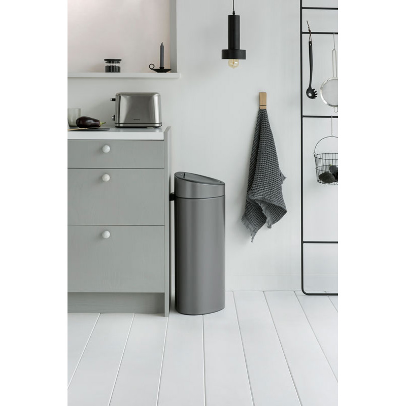 Touch Bin 40 liter, Brabantia - platina