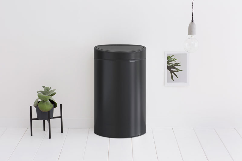 Touch Bin New 40 liter, Brabantia - mat zwart