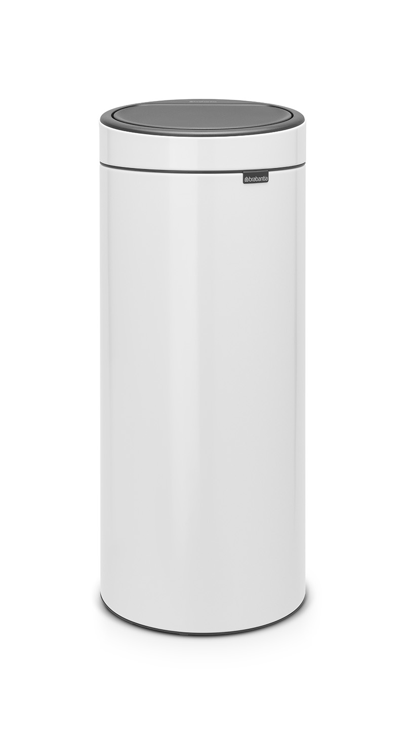 Touch bin New 30 liter, Brabantia - wit