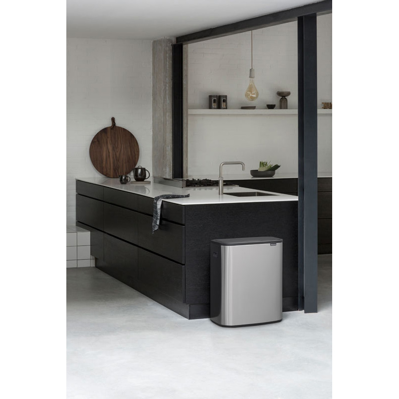 Bo Touch Bin 2x30 liter, Brabantia - mat RVS FPP