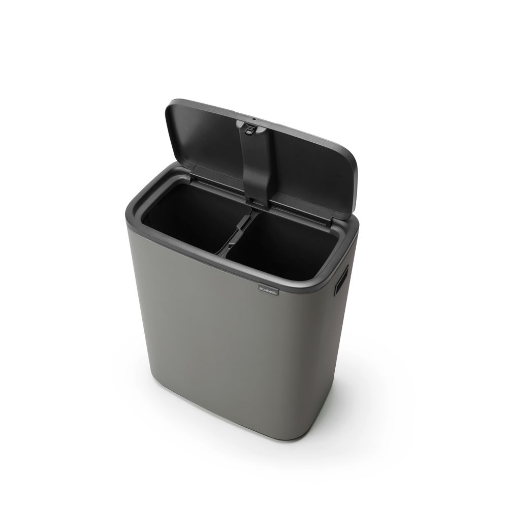 Bo Touch Bin 2x30 liter, Brabantia - mineral concrete grey