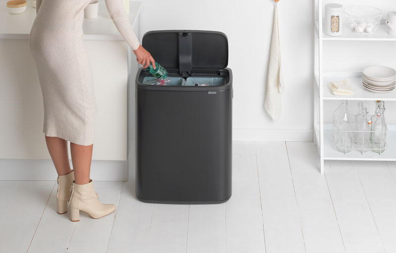 Bo Touch Bin 2x30 liter, Brabantia - mat zwart