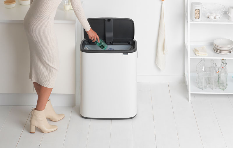 Bo Touch Bin 60 liter, Brabantia - wit