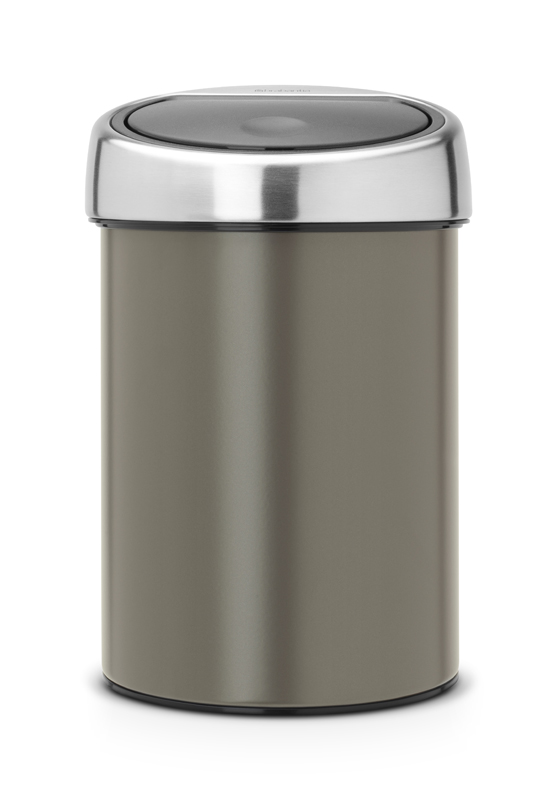 Wandafvalemmertje Touch Bin 3 liter, Brabantia - platinum