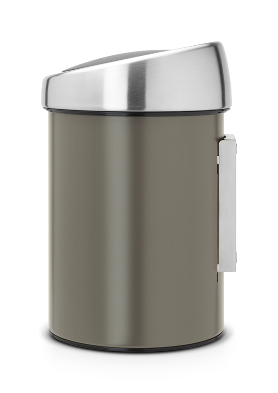 Wandafvalemmertje Touch Bin 3 liter, Brabantia - platinum