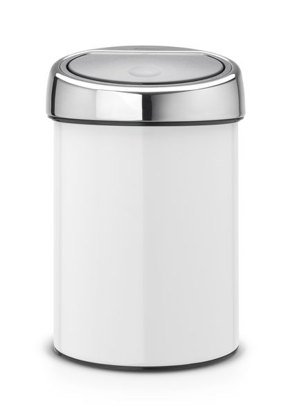 Wandafvalemmertje Touch Bin 3 liter, Brabantia - wit