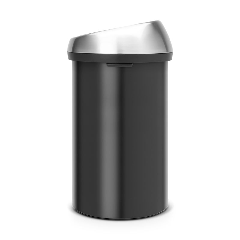 Touch Bin 60 liter, Brabantia - mat rvs, mat zwart