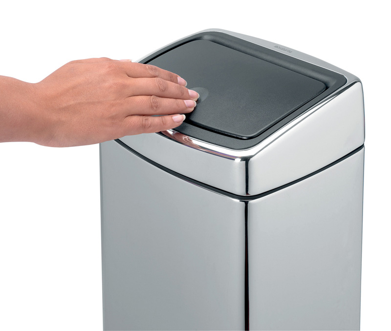 Touch bin 10 liter, Brabantia - chroom