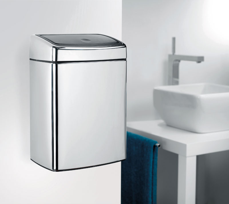 Touch bin 10 liter, Brabantia - chroom