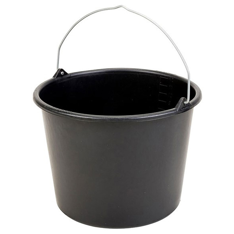 Emmer 12 liter, Gripline - zwart