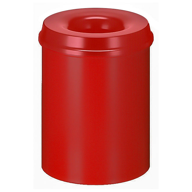 Vlamdovende papierbak 15 liter, V-part - rood