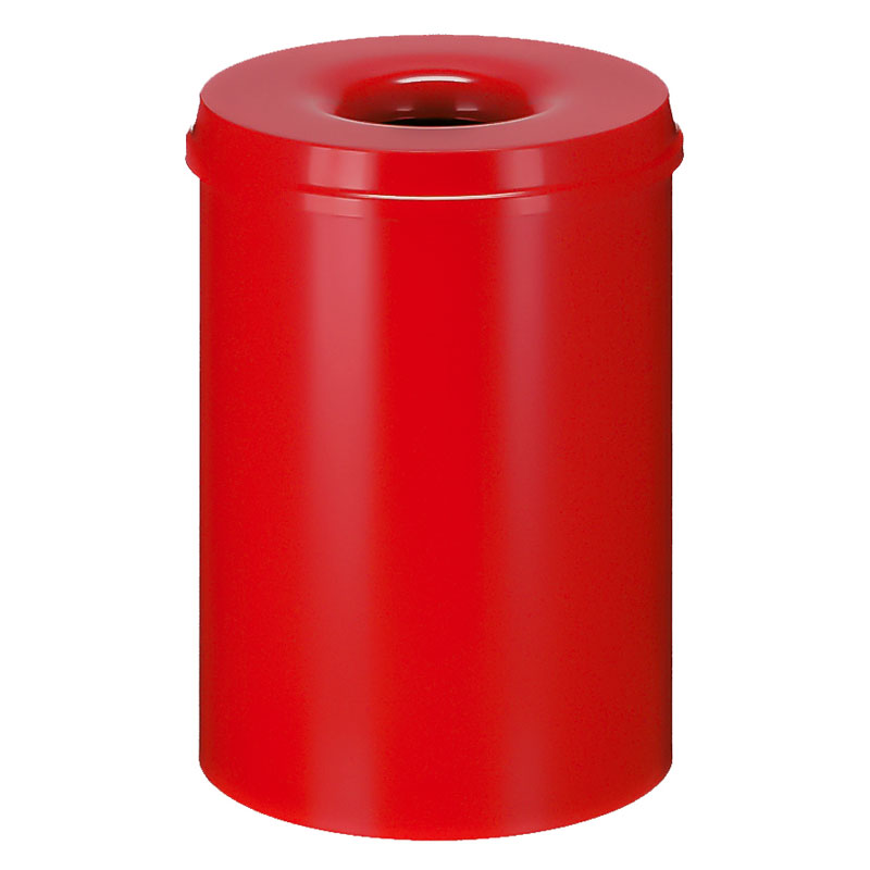 Vlamdovende papierbak 30 liter, V-part - rood