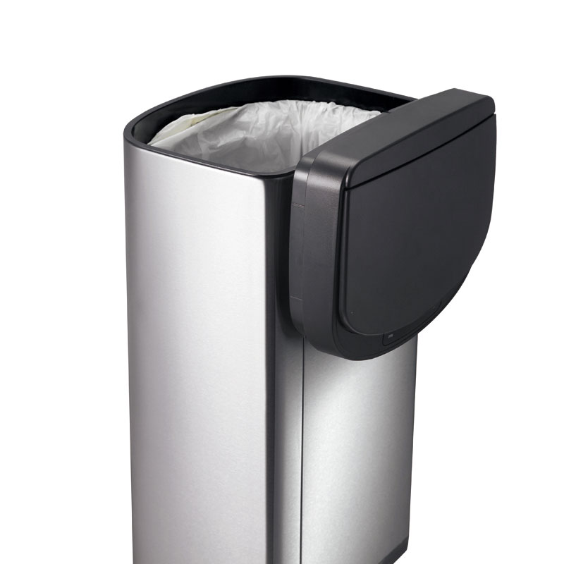 Dara Sensor Bin 35 liter, EKO - mat rvs, zwart