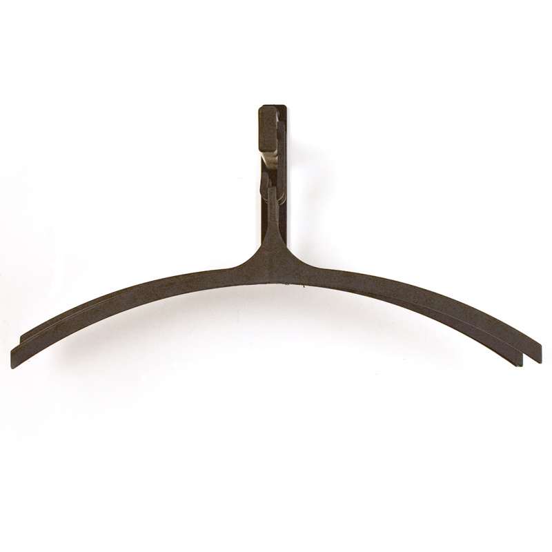 Pro-line Wandgarderobe 2 hangers, V-part - grijs, zwart