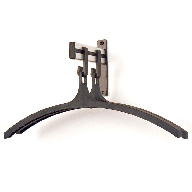 Pro-line Wandgarderobe 2 hangers, V-part - grijs, zwart