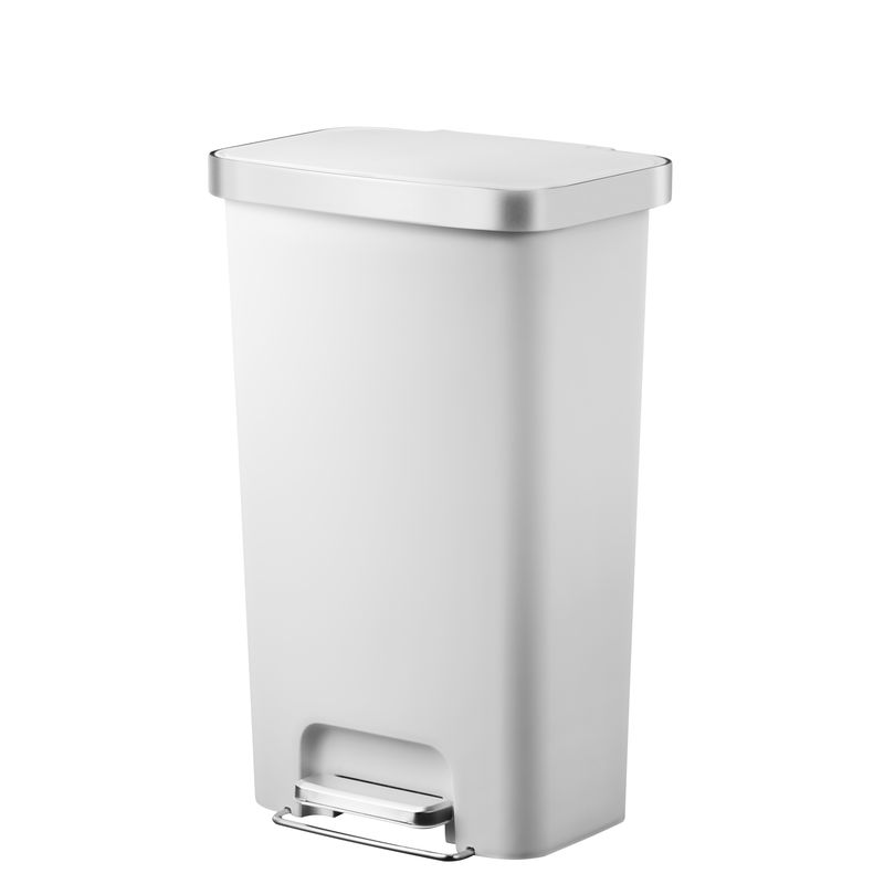 Hana pedaalemmer 45 liter, EKO - wit