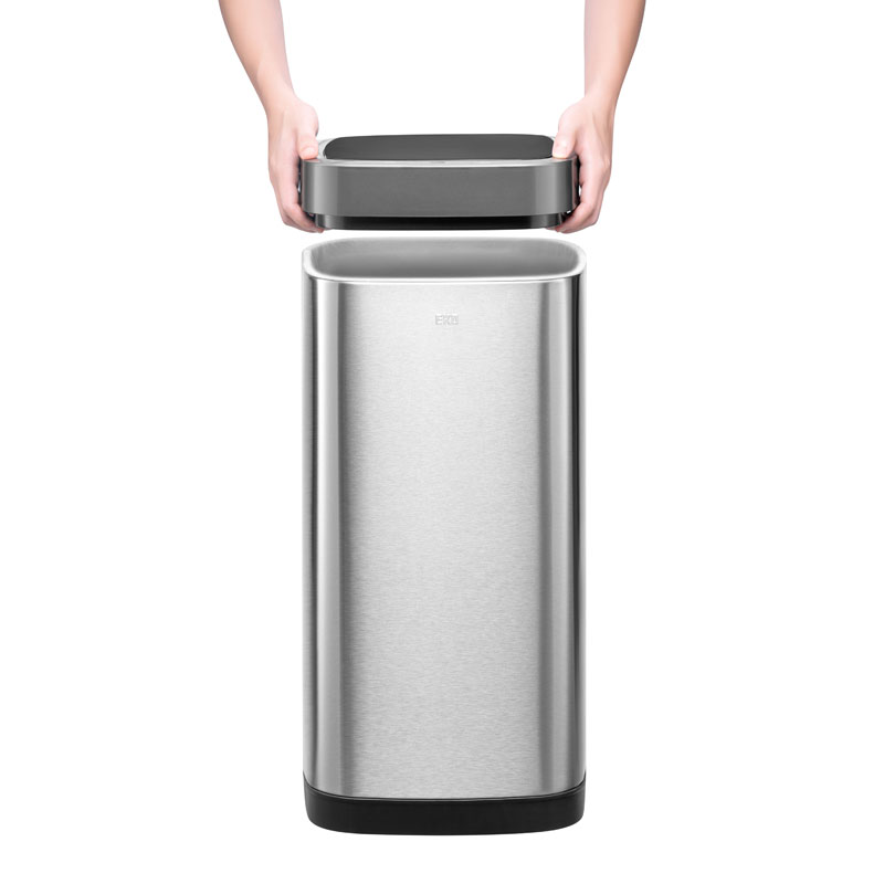 EcoSmart Sensor Bin 50 liter, EKO - mat rvs