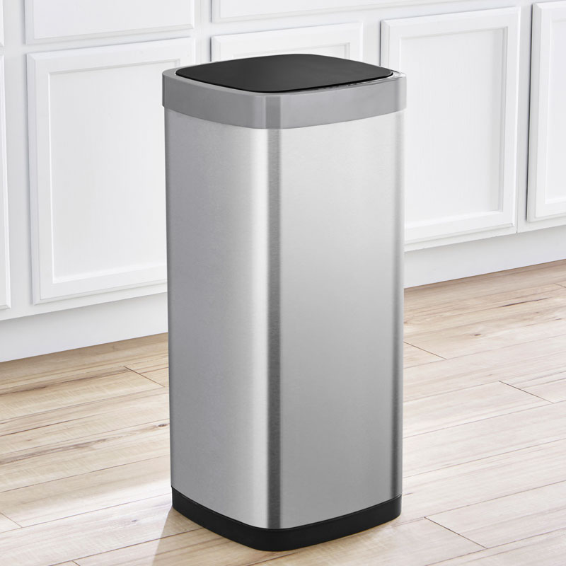 EcoSmart Sensor Bin 50 liter, EKO - mat rvs