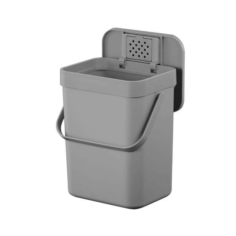 Puro II Food Waste Caddy 5 liter, EKO - grijs